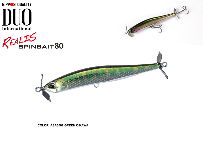 DUO Realis Spinbait 80 (Length: 80mm, Weight: 9.5gr, Color: ASA3082 Green Oikawa)